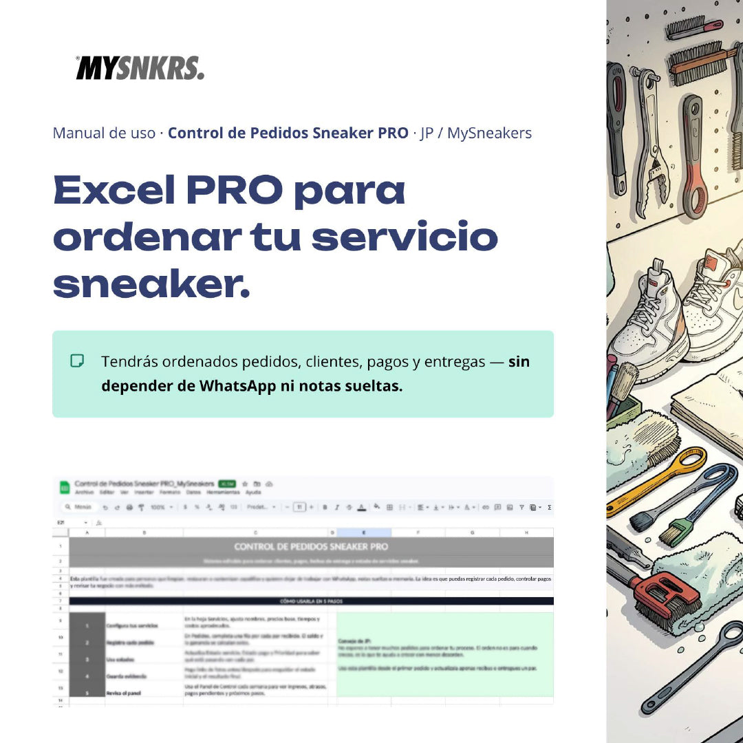 Control Financiero Negocio Sneakers