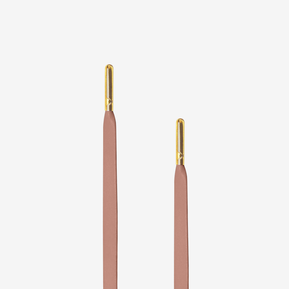 Cordones Planos Cuerina – Bronce - 1.40