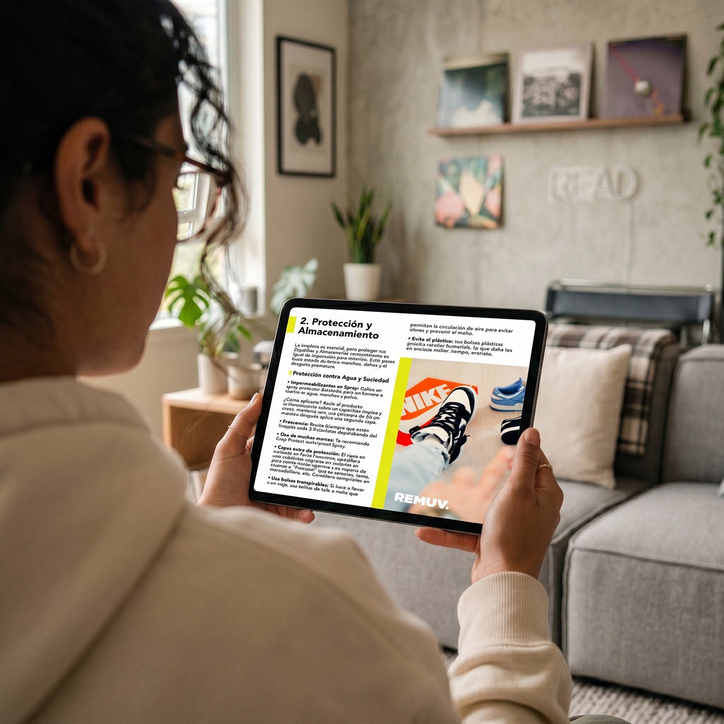 Guía digital para aprender cómo cuidar zapatillas en casa