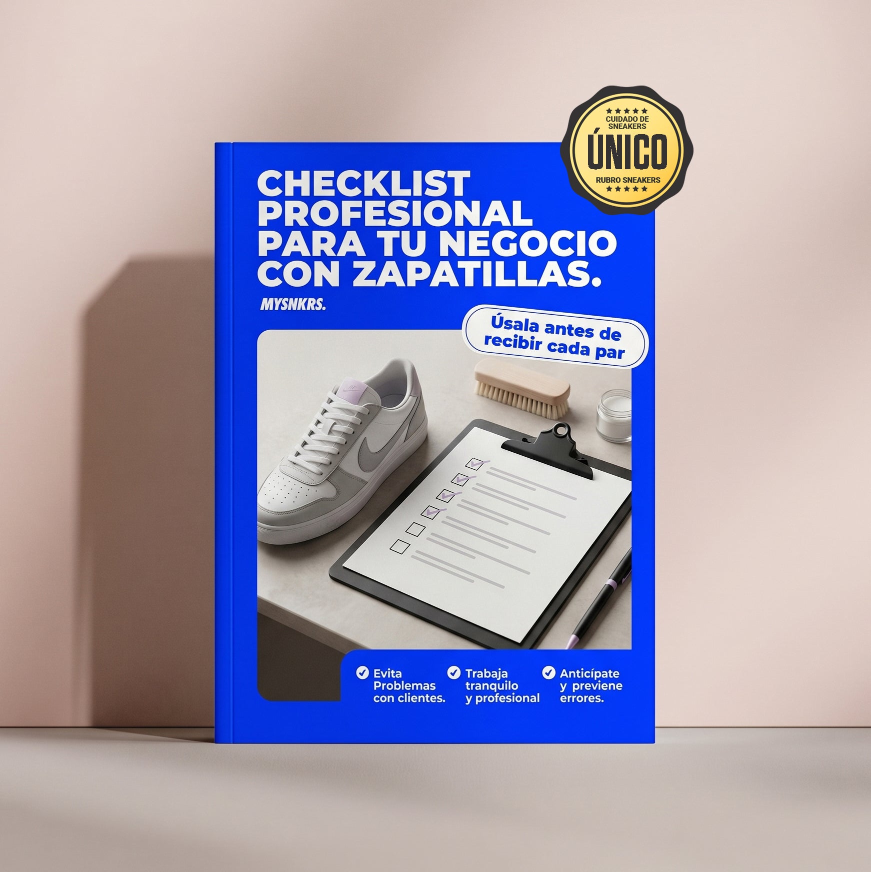 Checklist profesional para negocio de limpieza de zapatillas