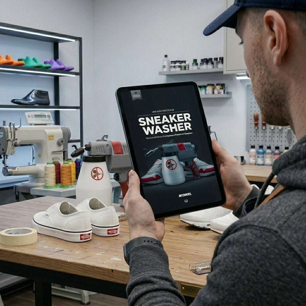 E-Book Sneaker Washer — Guía de Limpieza a Presión para Zapatillas