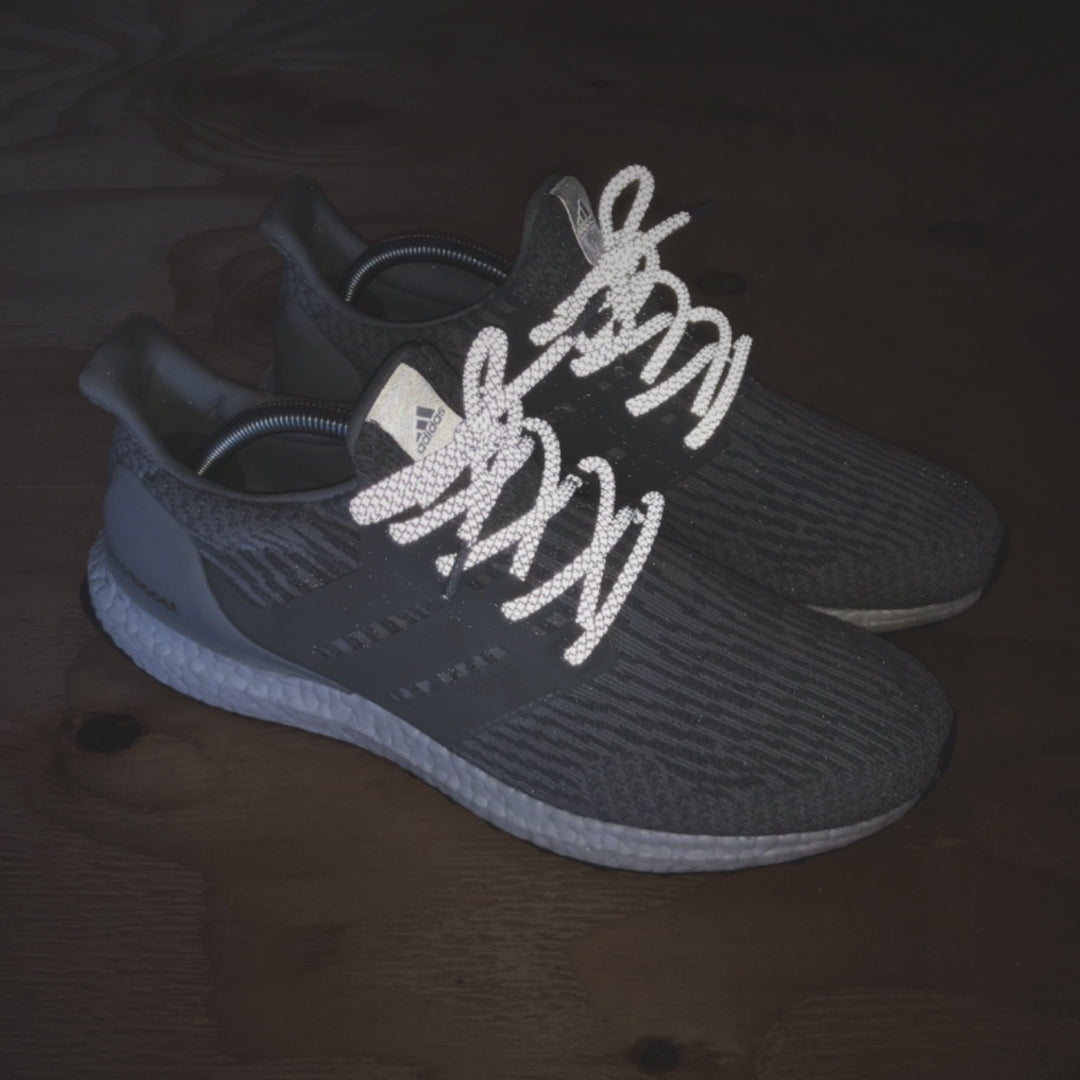 Cordones Redondos YEEZY 350 – Reflectantes Blanco