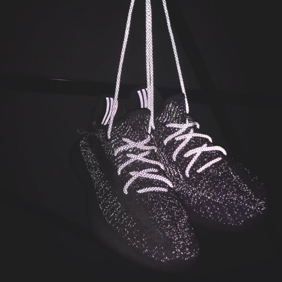 Cordones Redondos YEEZY 350 – Reflectantes Blanco